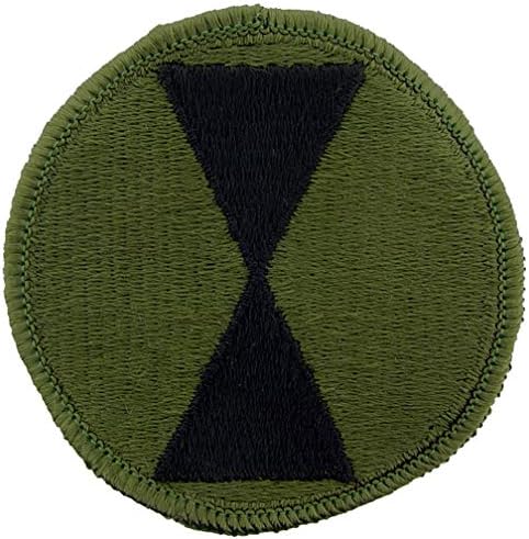 5-та пехотна дивизия на армията на Съединените Щати, Червен Нашивка с Бродерия, цвят поставили Желязо