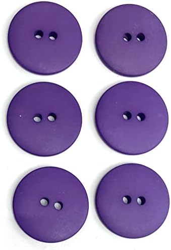 6 Комплекта лилаво копчета - Класически Sew-копчета 7/8 инча за блейзеров и рокли