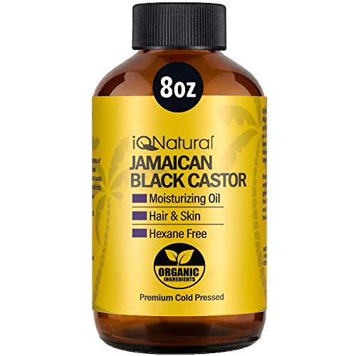 iQ Естествена Ямайское черно рициново масло, за растежа на косата и кожата климатик, Чисто студено пресовано Масло