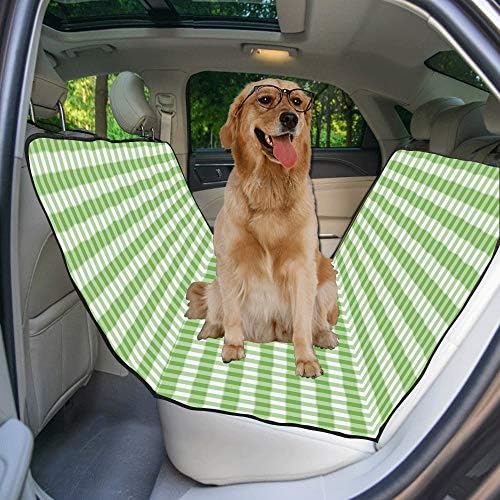 Калъф за седалка кучета ENEVOTX, Обичай, Зелен Дизайн, Реколта Калъфи за столчета за автомобил с Естествена Печат за