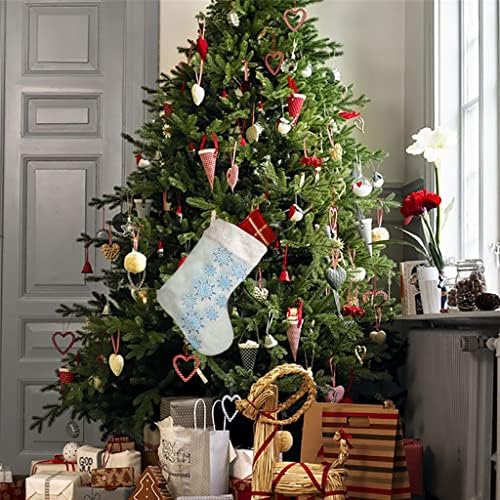 WXBDD Коледни Чорапи под формата на Снежинки, Коледни Украси за дома, Коледна Елха, Висящи бижута, подаръчни