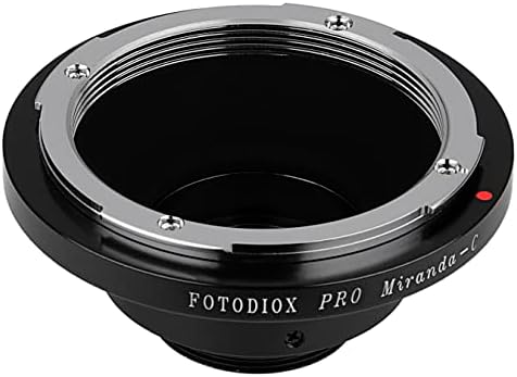 Адаптер за закрепване на обектива Fotodiox Pro е съвместим с обективи Miranda (MIR) за камери с C-образен стена