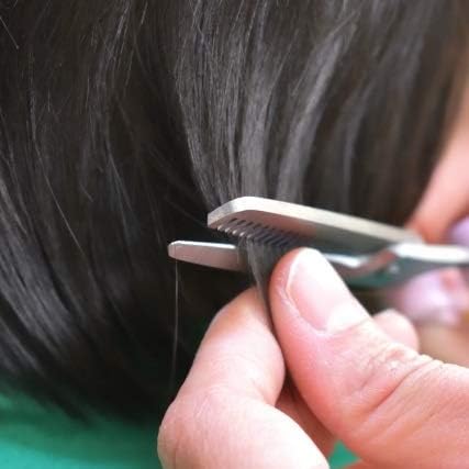 Японски ножици за филировки коса ALLEX, Малки, 6 Инча, за деца и Бебета, Ножици за Текстуриране Домашна Прически, Японска