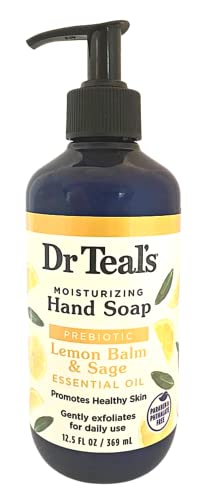 Овлажняващ сапун за ръце Dr Teal's с етерични масла от чаено дърво и мента за по-дълбоко почистване, Отшелушивающее, за