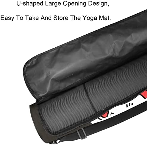 Чанта за подложка за йога LAIYUHUA, спортна чанта за йога с двойни ципове за жени и мъже - Гладка ципа, U-образна голяма