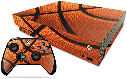 Корица MightySkins, съвместима с Microsoft Xbox One X - Баскетбол | Защитно, здрава и уникална Vinyl стикер | Лесно се