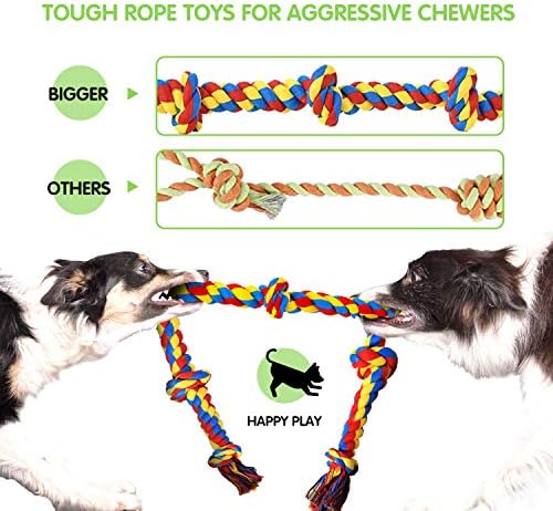 Играчки за дъвчене от големи Кучета, Твърди Играчки за Агресивни кучета от Големи породи, Набор от играчки за тежки Зъбни