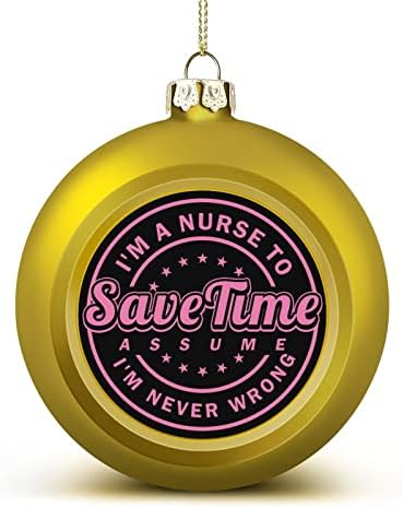 Медицинска сестра Спестява Време Коледен Бал Висящи Украшения Xams Украсата на Елхата, за Празнични Партита