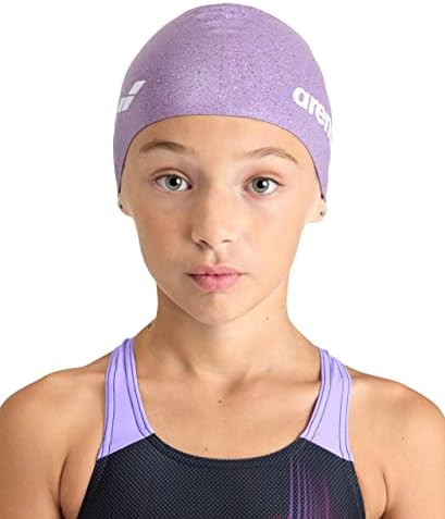Силиконова шапка за плуване Arena Kids Junior за момичета и Момчета, плуване и тренировки, Подсилени край, Един размер