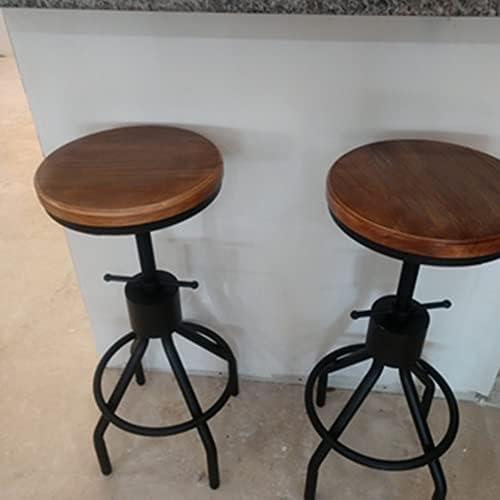 Промишлен бар стол-Комплект от 2-те ротационни кафе столове-Допълнително регулиране на височината в кръчмата 22-33