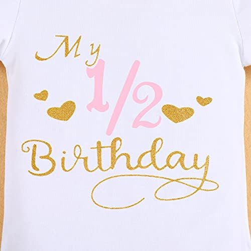IBTOM CASTLE За Малки Момичета It ' s My 1/2 и 1st / 2nd / 3rd Облекло За Торта за рожден Ден, Пола-пакетче Принцеса