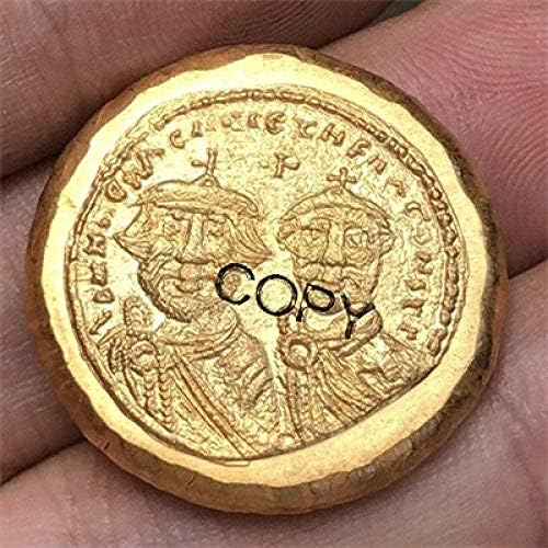 Византийската Империя Солидус 626-629 Копирни Монети 21 ММ Копирни за събиране на Подаръци