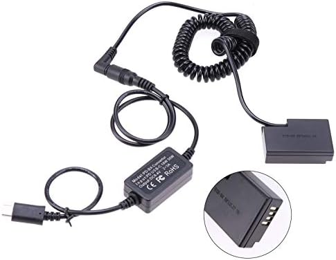 Fotga Power Bank USB Type-C Кабел-захранващ Адаптер с LP-E17 Привиден Батерия DR-E18 DC Конектор за Canon EOS R8