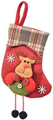 Декор Коледен Окачен Подарък От Бонбони Дядо Коледа-Коледна Елха Мини-Чорап Коледна Чанта Отглеждане Начало Декор