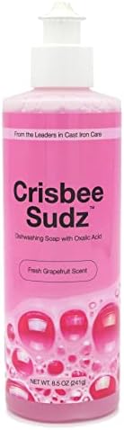Crisbee Sudz - Сапун за чугун и въглеродна стомана с оксалова киселина, за да се справят с ръжда-Неутрализира миризми - Премахва окисляването на масла - От лидерите в облас