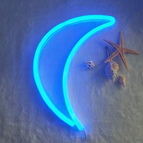 Означения Nordstylee Neon Moon Light, Led Лунните Нощни осветителни тела за Детски подаръци, Стенни, за Рожден