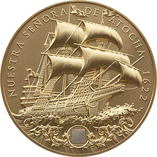 2022 DE Модерна Възпоменателна Монета PowerCoin Nuestra Senora De Atocha Позлатена Сребърна Монета с тегло 2