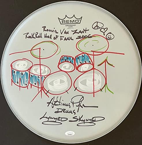 Корона на барабана 14 Remo с автограф Артимуса Пайла (JSA) - Drumheads