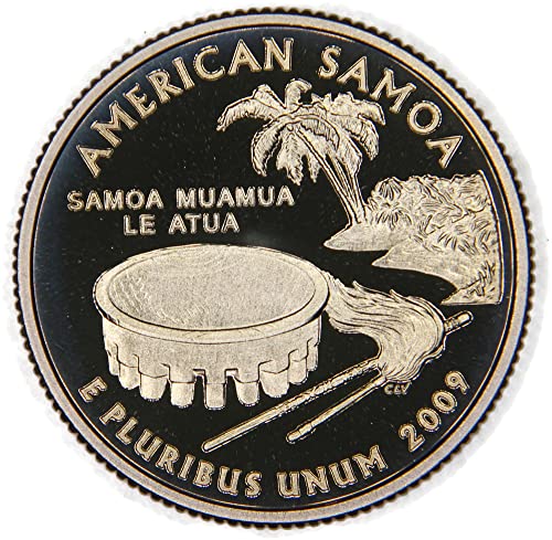 Монетен двор на САЩ с доказателство за четвертака американска Самоа 2009 г.