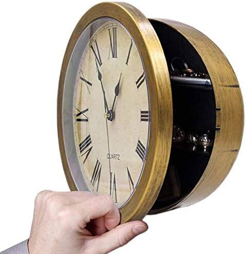 10-Инчови Стенен часовник със Скрита сейф, рум сървиз, Сейф за Пренасочване на Стенни часовници с Тайно Вътрешно Хранилище