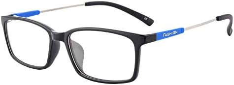 MEDOLONG Мъжки Дамски Очила за Късогледство, блокиране на синя светлина, с метални очила с ефект на паметта, Компютърни очила-JS3112(C7,