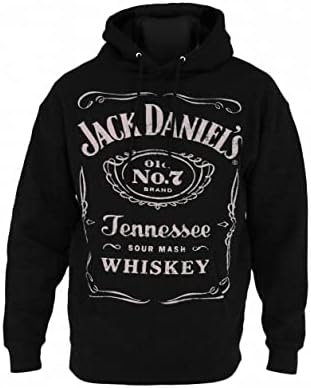 Черен Пуловер с качулка Jack daniel ' s Label - Малък - 3X-Large – Официален продукт
