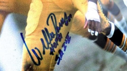 Уили Дейвис Подписа Снимка 16X20 с Автограф Пакърс HOF 81 SB I & II JSA AB55149 - Снимки NFL с автограф