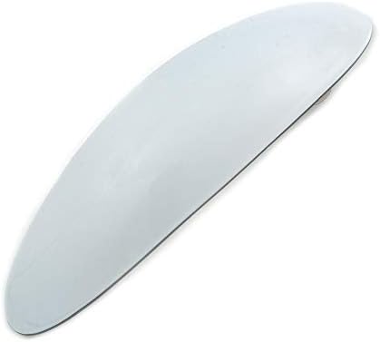 Бяла Акрилна Овални Шнола/Скоба за коса Avalaya сребрист цвят Дължина 95 мм
