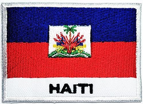 Флаг на страната Хаити, Бродирани Желязна нашивка, Етикети с Националния Флаг Хаити, Ленти за Костюмированной