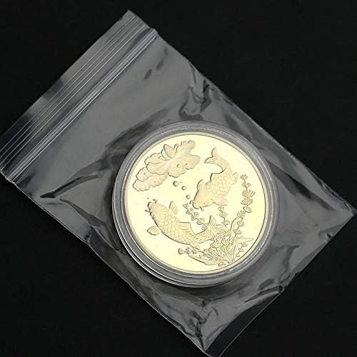 Китайската Възпоменателна Монета С Изображение на Животно-Риба кои, Късмет, Пожелания за Щастлива Звезда, Сувенир, Подарък