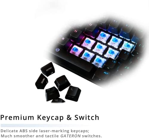 Ръчна Детска клавиатура DREVO Seer TE 60% Жичен с RGB подсветка, Ультракомпактная Мини-61 Клавиша (кафяв ключа, черен)
