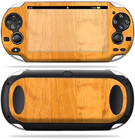 Кожата MightySkins е Съвместима с PS Vita системата PSVITA Playstation Vita е Портативна Стикер-опаковка Кожи от бреза дърво