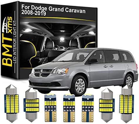 Смяна на комплект Led осветление на салона за Dodge Grand Caravan 2008-2014 2015 2017 2018 2019, Лампи Регистрационен