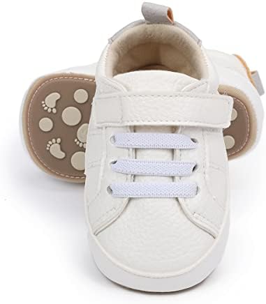 COSANKIM/Обувки за малките момчета и момичета, детски маратонки от изкуствена кожа, дантела, нескользящая гумена подметка, Мокасини за новородено, обувки за бебета, пър