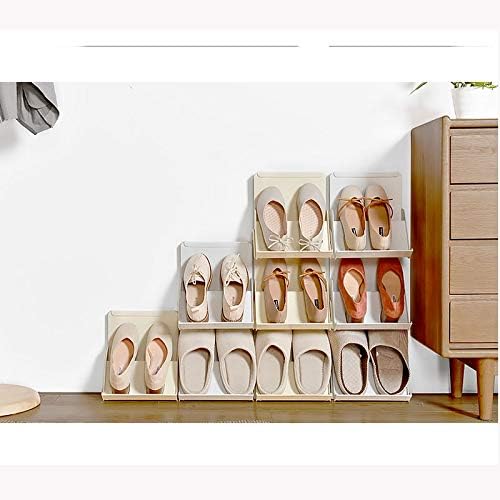Комбинируемые Многоетажни стелажи за обувки TFIIEXFL Режийни Триизмерни Дръжки на шкафове за хол Пластмасови Закачалки за съхранение на обувки (цвят: E)