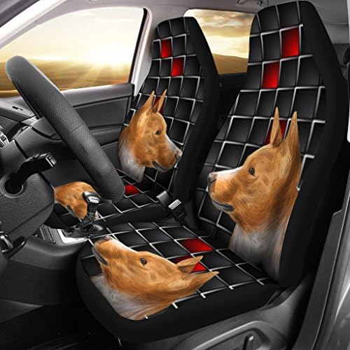 Калъфи за автомобилни седалки с принтом кучета Basenji
