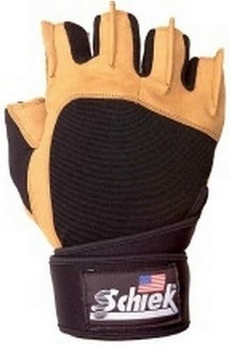Ръкавици за вдигане на тежести Schiek Sports Model 425 Power Series - Кожени Спортни ръкавици с Меки дланите