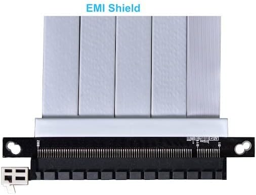 Кабел за свързване Lian Li 600 мм, PCI-e 4.0 Бял цвят - PW-PCI-4-60W