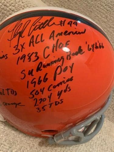 Голям шлем на Сиракуза с автограф на Флойда Литтла + 12 Редки надписи jsa - Каски NFL с автограф