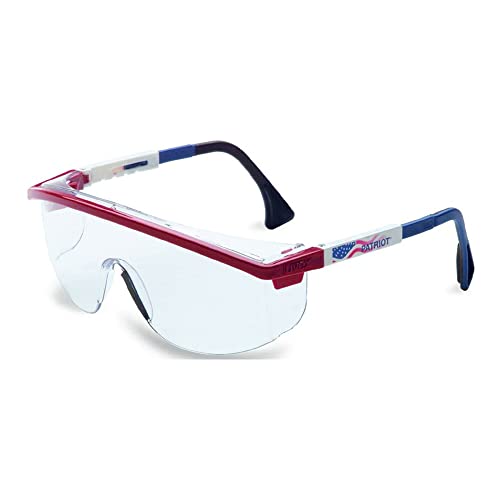 Защитни очила UVEX by Honeywell 763-S1359 Astrospec серия 3000, Черна дограма, Прозрачни лещи, покритие Ultra-dura срещу драскотини, лък тел Duoflex (опаковка от 10 броя)