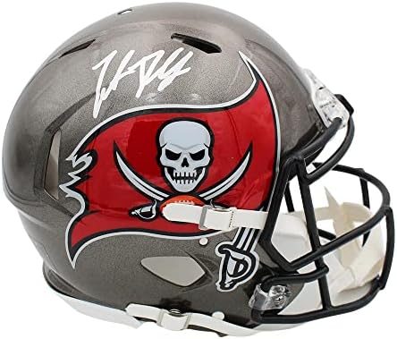 Трент Дилфер Подписа Автентичен каска NFL Tampa Bay Buccaneers Speed с автограф на Трент Дилфера - Каски NFL С автограф