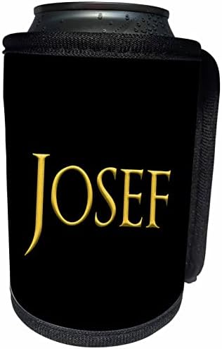 3дРоуз Джоузеф най-популярното име за момче в Америка. Свети жълт цвят. - Опаковки за бутилки-охладители (cc-361729-1)