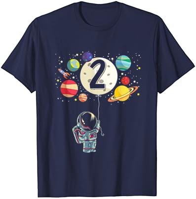2-Годишно Момче, Подаръци За Рожден Ден Астронавт 2-ри Рожден Ден на Тениска