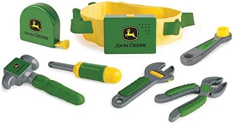 John Deere Томи Deluxe Говори колан за инструменти, играчки за предучилищна възраст и звуци на животни, John Deere,