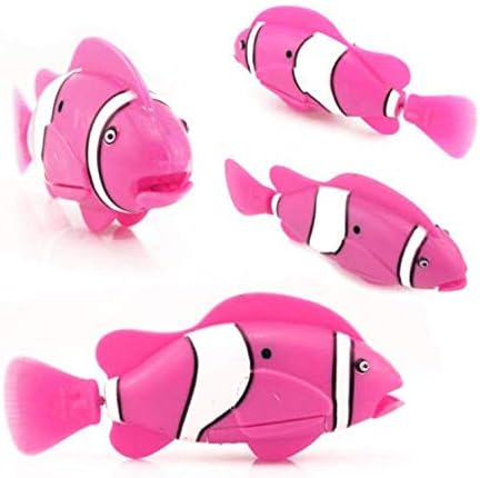 XYKTGH 4 опаковки Плаващи Риби-роботи, Електрически Тюрбо, Риба-Клоун, Активируемые Вода Играчки за Баня за Деца, Момчета и Момичета (Случаен цвят)