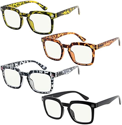 Eyekepper, 4 опаковки Прогресивно Многофокусных Очила За Четене, Блокер Синя Светлина Женски Мультифокальные Ридеры