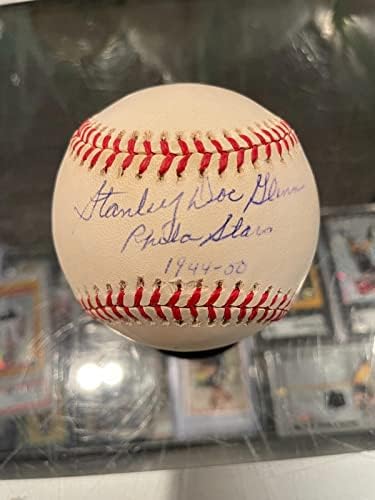 Стенли Док Глен Старс Негритянские лига Джаки Робинсън Подписа Бейзболни Jsa - Бейзболни топки с автографи