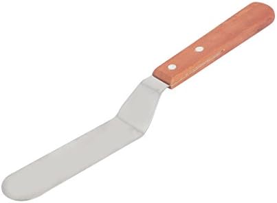 Ruilogod Дървена Дръжка на Нож от неръждаема стомана, Стъргало-на Плешката Сребристо-кафяв цвят (id: 612 d3f 70d 9af 8e2