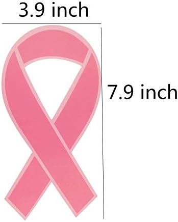 Llxieym Информираността за рака на гърдата Изрезки от Розова Хартиена Лента Изрезки От Розова лента на Хартиени Карти 60 Броя