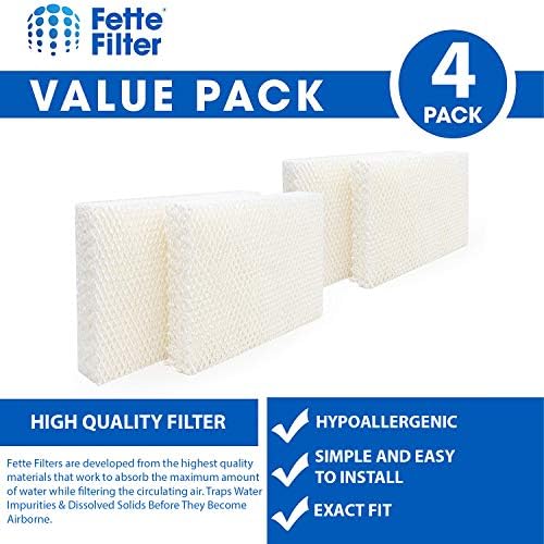 Филтър Fette - Влагоотводящий филтър за овлажнител MD1-0002, съвместим с Vornado. (Опаковка от 4 броя)